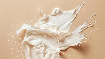 cream with an open texture, on beige background, in the style of carl kleiner, contour line, brushstrokeintensive, luminosity of water, chris labrooy, matte photo