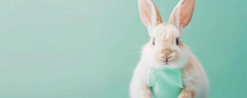 Portrait photography of a cute little animal athlete, smiling cute little parrot in a rhythmic gymnastics outfit with a ribbon on pastel Pale Blue color background, editorial style photo