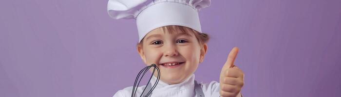 Portrait photography of a cute little professional, smiling cute little Nurse Practitioner with a stethoscope, showing thumb-up, on Pale Blue color background, editorial style photo