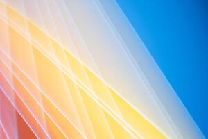 Shapes and movement in the form of geometric lines photo