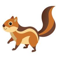 Cape Ground Squirrel walks kawaii vector