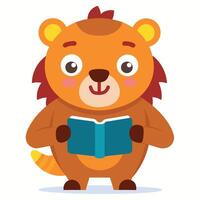 Cave Bear learns kawaii vector