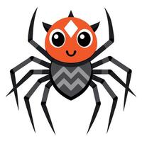 Chilean Recluse Spider sleeps kawaii vector