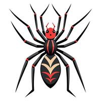 Chilean Recluse Spider walks kawaii vector
