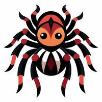 Chilean Rose Tarantula goes kawaii vector