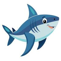 Chinese Paddlefish fish goes kawaii vector