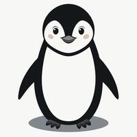 Chinstrap Penguin lies kawaii vector