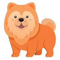 Chow Chow dog stay kawaii vector