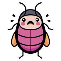Cicada bug learns kawaii vector