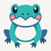Clawed Frog learns kawaii vector
