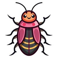 Click Beetle bug knocks kawaii vector