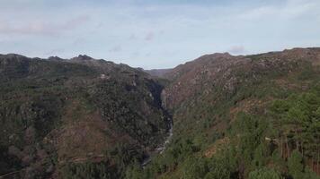 Beautiful Natural Landscape from Faiao, Geres Park, Portugal video