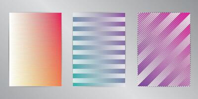 Minimal cover design background set A4 format. vector