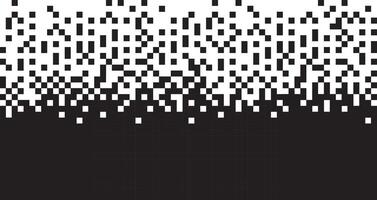 Pixel Black and White Seamless Pattern. Pixel abstract mosaic background, illustration for website, card, poster. vector