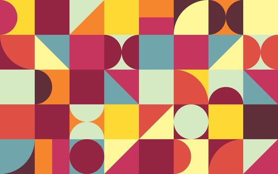 Geometry minimalistic background poster. Abstract pattern design in Scandinavian style. vector