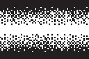 Pixel Black and White Seamless Pattern. Pixel abstract mosaic background, illustration for website, card, poster. vector