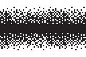 Pixel Black and White Seamless Pattern. Pixel abstract mosaic background, illustration for website, card, poster. vector