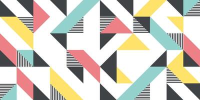 Modern background with triangles and lines. Pattern of geometric colored shapes vector