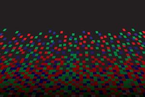 Pixel RGB Seamless Pattern. Pixel abstract mosaic background, illustration for website, card, poster. vector