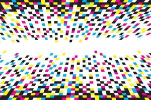Pixel CMYK. Pixel abstract mosaic background, illustration for website, card, poster. vector