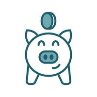 piggy bank icon design template simple and clean vector