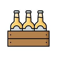 beer bottle icon design template simple and clean vector