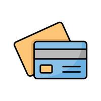 credit card icon design template simple and clean vector