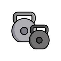 dumbbell icon design template simple and clean vector