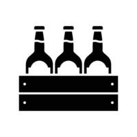beer bottle icon design template simple and clean vector