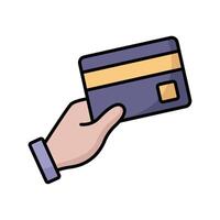 credit card icon design template simple and clean vector