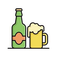 beer bottle icon design template simple and clean vector