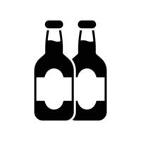 beer bottle icon design template simple and clean vector