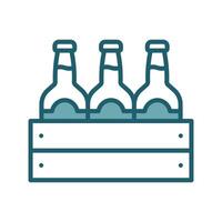 beer bottle icon design template simple and clean vector