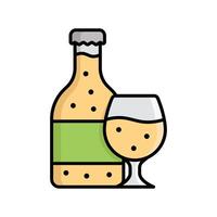 beer bottle icon design template simple and clean vector
