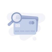 Credit Card Not Found UI Illustration vector