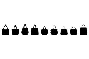 Simple Handbag Illustration set design vector
