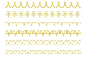 Decorative ornament border design set vector