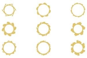Decorative ornament frame set design vector