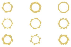Decorative ornament frame set design vector