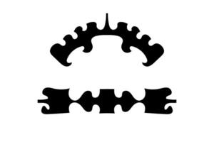 Decorative ornament shape icon set vector