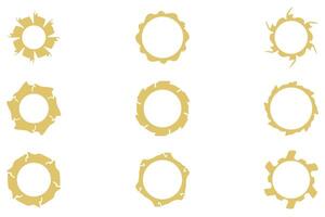 Decorative ornament frame set design vector