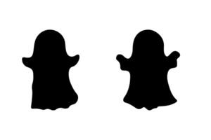 Halloween ghost character. Icon set vector