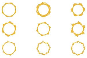 Decorative ornament frame set design vector