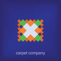 Carpet pattern company design icon design vector