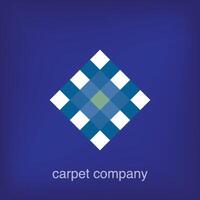 Carpet pattern company in blue tones icon design vector