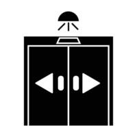 sliding door icon on white background vector