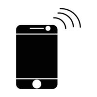 Mobile phone icon on white background vector