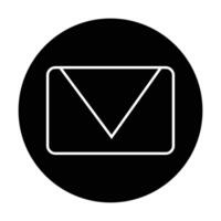 Envelope icon on white background vector