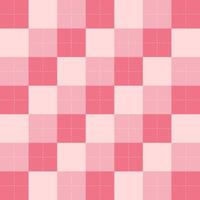 Pink Checkered Pattern Background. Simple Pink Gingham Pattern. vector