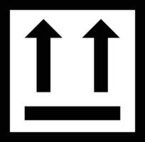 Icon This Side Up. suitable for education symbol. glyph style. simple design editable. design template . vector